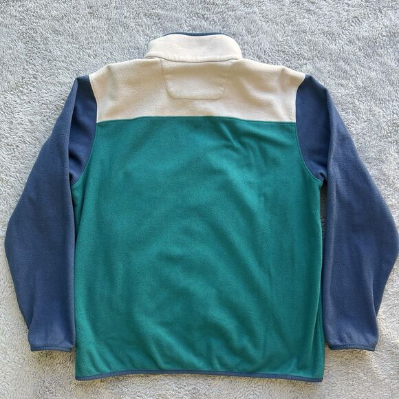 The North Face Men’s Glacier Alpine Fleece Zip Jacket Color Block Teal Blue XL - Picture 8 of 9